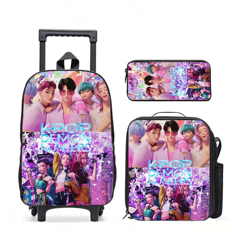 Kpop Witch Hunters Casual Backpack Digital Printing Men'S And Women'S Commuter Backpack Rod Backpack Student Bag