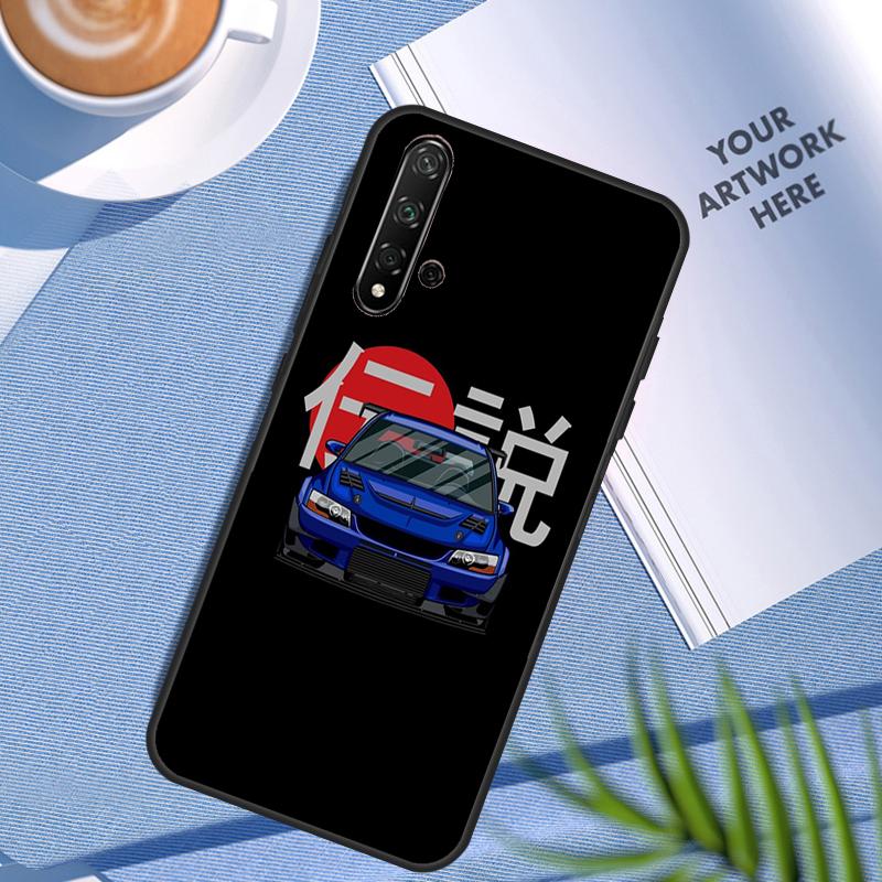 Yellow Jdm Cars For Huawei Nova 3i 7i 8i 11 12i 10 9 SE Y60 Y61 Y70 Y72 Y73 Y90 Y91 P20 P30 Pro P40 Lite Case Huawei Nova 9