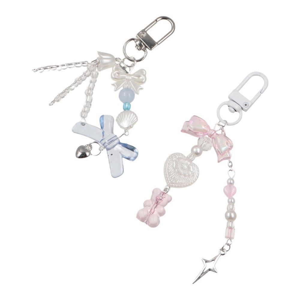 

Sparkling Y2K Phone Charms Pendant Phone Chain Beaded Phone Lanyard Bag Keychain 12