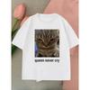 100% Cotton Short Ibuprofen Cat Meme Tshirt Funny Cat Graphic Cute Cat Lover Casual Funny T Shirts Unisex Oversized Tshirt Tee