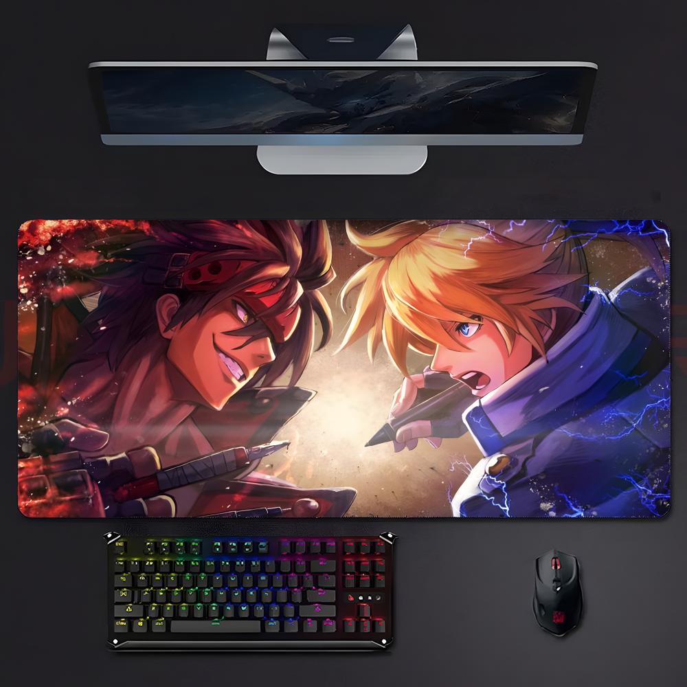 Game Fighting BBlazblue Mouse Pad Mousepad Large Gaming Lockedge Thickened Pc Table Desk Mat