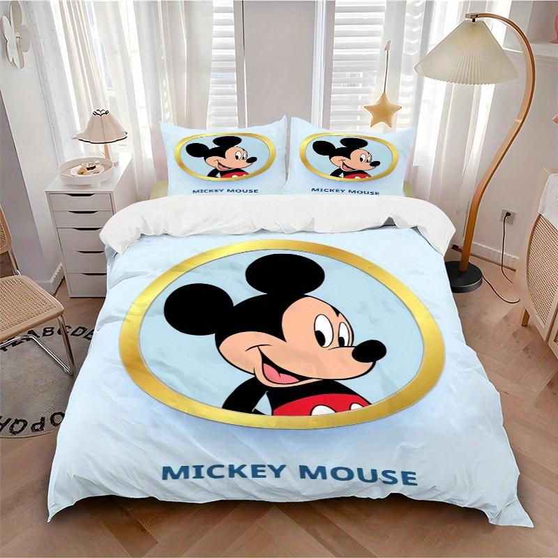 

3pcs set Mickey Mouse, Iconic, Animation print bedding quilt cover, soft and comfortable quilt cover suitable for bedroom and guest room42 135x200cm