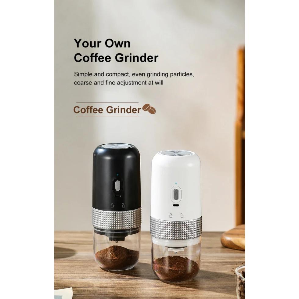 Portable Electric Coffee Bean Grinder TYPE C USB Charging Mini Coffee Bean Mill Grinder Espresso  Spice Grinder for Kitchen