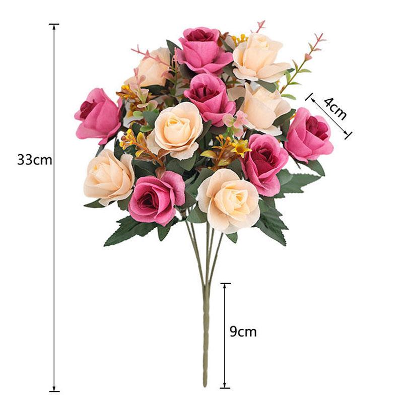 Artificial Flowers Silk Fake Plants UV Resistant Home In/Outdoor Garden Decor