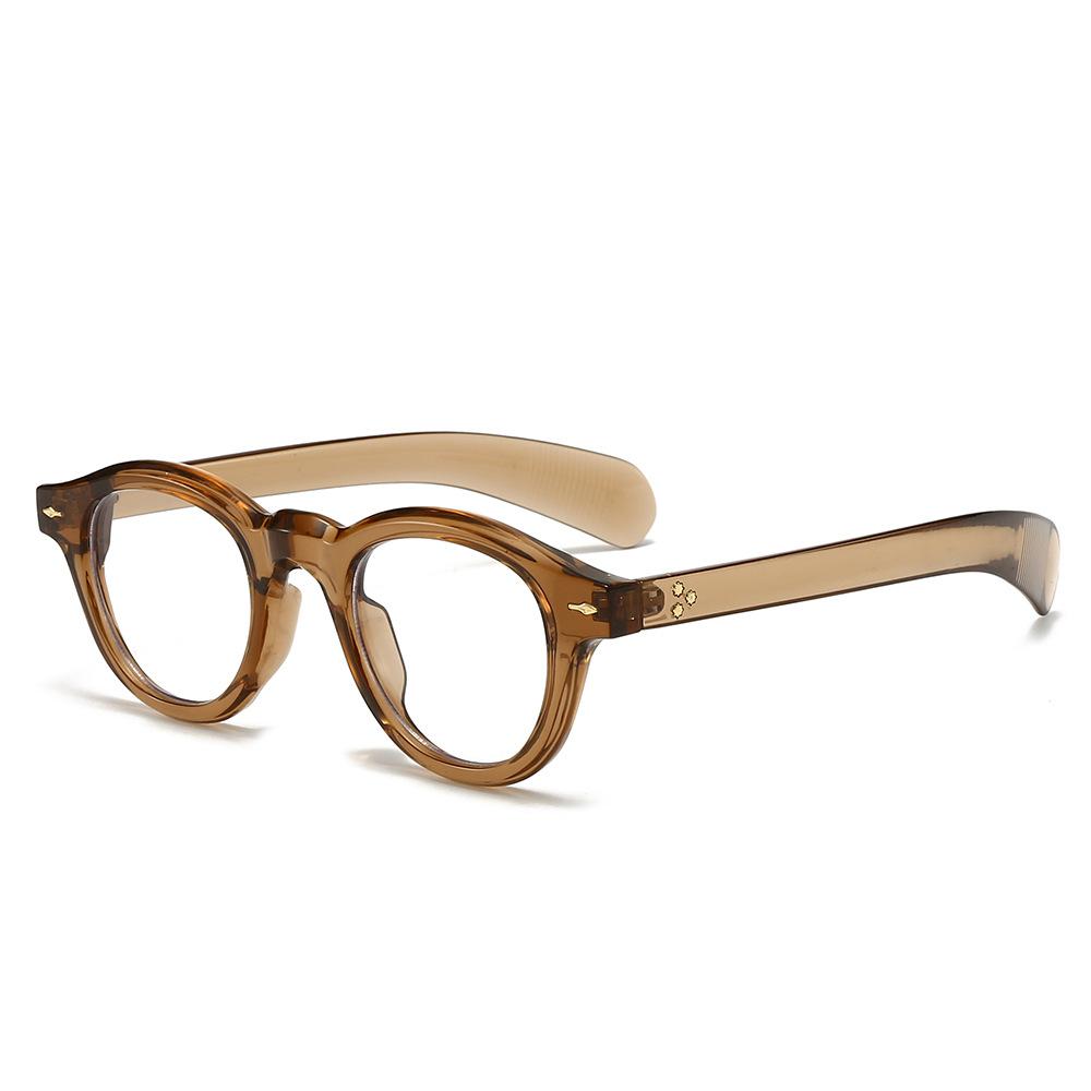 New Oval Sunglasses For Women & Men  Light-Sensitive Pc Frames Trendy European & American Style Shades