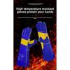 Welding leather gloves 776 - flame retardant, wear-resistant, high-temperature resistant, for material handling and machinery repair