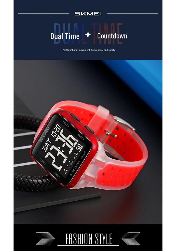 Shike Mei Multifunctional Men's Sport Watch - Waterproof, Luminous, with Breathable Strap