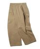 TRILLION Side Tuck Snap Button Wide Cotton Pants (Beige)