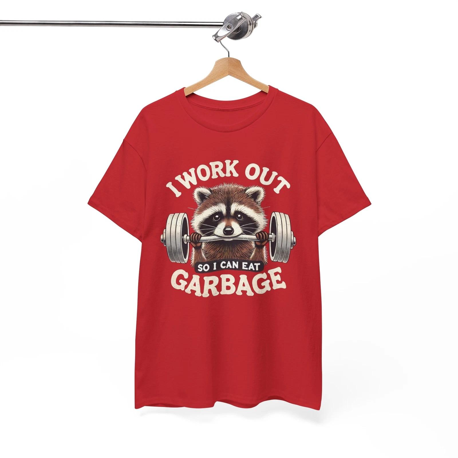 

Raccoon Fitness T-Shirt - Classic Humor Tee for Everyday Fun S