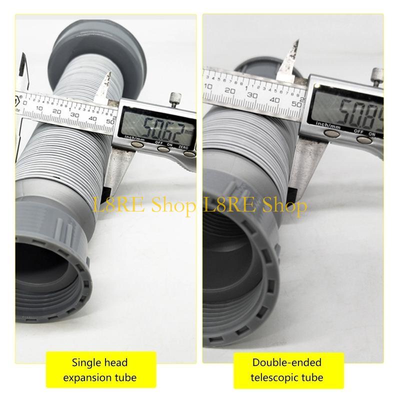 L8RE Flexible Sink Drain Pipe with Adapter Expandable Drain Tubing Pipe for Kitchen Sink Drain & Garbage Disposal