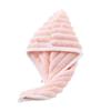 Coral Fleece Hair Drying Cap With Soft Absorbent Material For Home Use