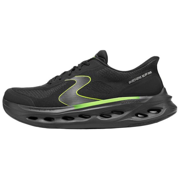 Skechers Go Casual Lightweight Shock Absorbing Low Top Running Shoes Men sneakers Black 220424-BKLM 42.5