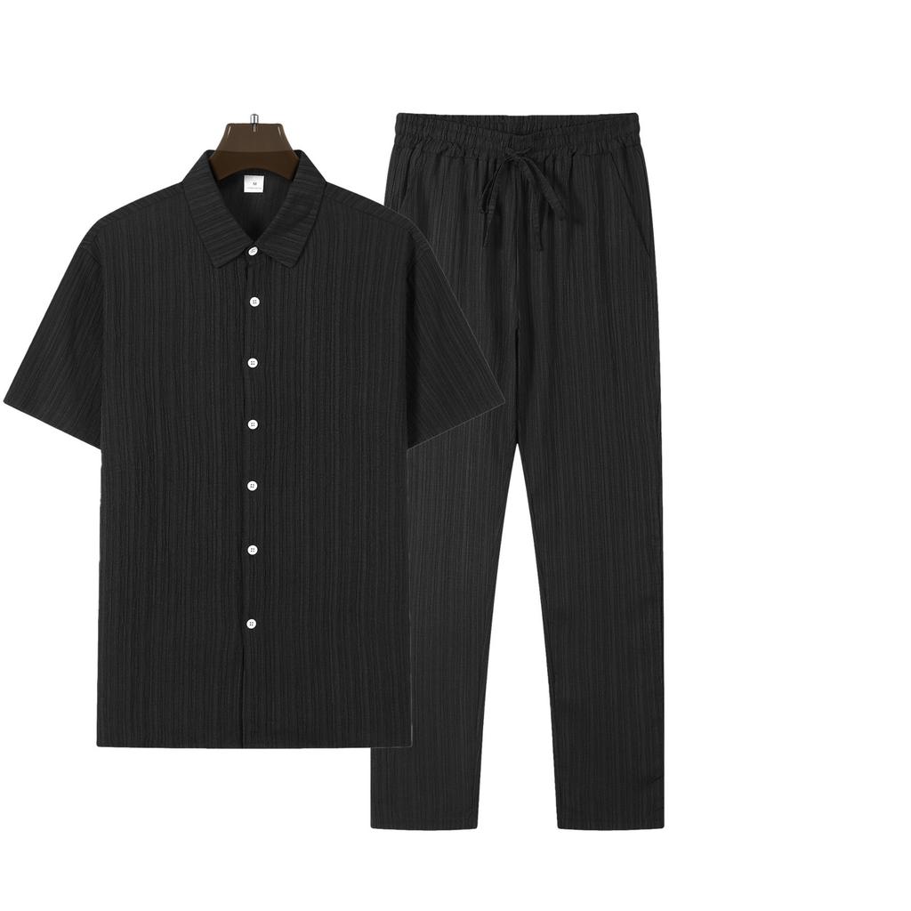 Summer Men's Slim-fit Trend Youth Casual Sports Suit