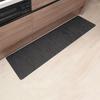 Bestco Kitchen Wipeable PVC Classic 45 x 180 Mat, Textile-Look, Black, cm, Water-Repellent, Antibacterial, ND-6295