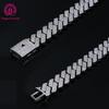 20MM Luxury Men's Cuban Chain Bracelet High Quality Cooper Iced Out Cuban Link Chain with Full Paved 5A CZ Stones Zircon