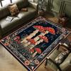 Retro Traditional Mushroom Carpet Living Room Decorative Bedroom   Carpet Floor Mat Bedside Rugs Floor Mats