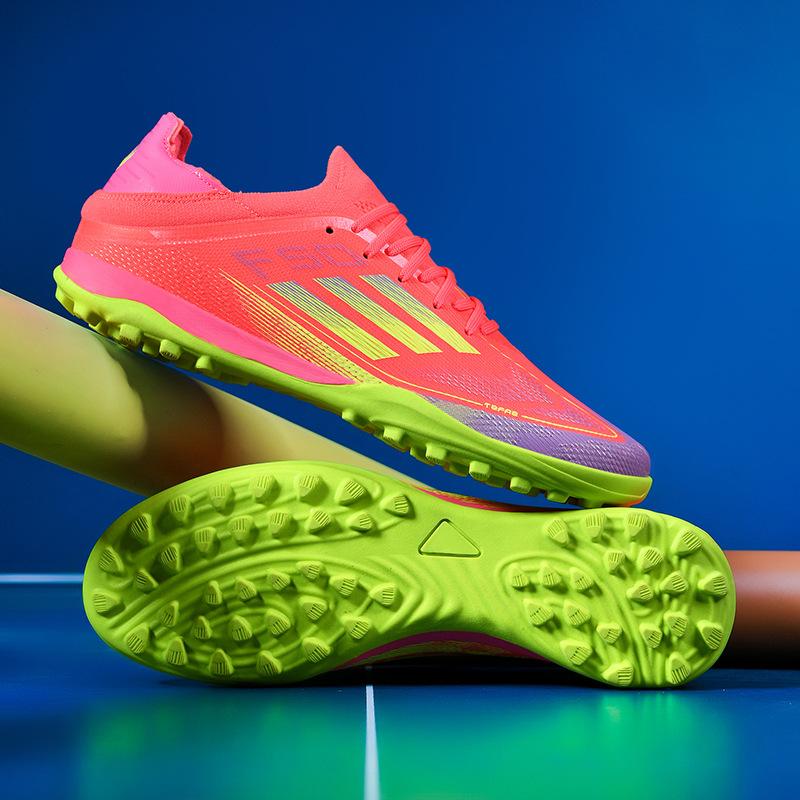 Messi F50 Fußballschuhe Tf Gebrochene Nägel Kunstrasen Ag Nägel Fly Weaving Nahtlos Atmungsaktiv Herren und Damen Training