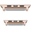 Stainless Steel Clasp for Apple Watch 1/2/3/4/5/6/7/8/9/10/11/SE Ultra 1/2/3 42/44/45/46/49mm, Rose Gold