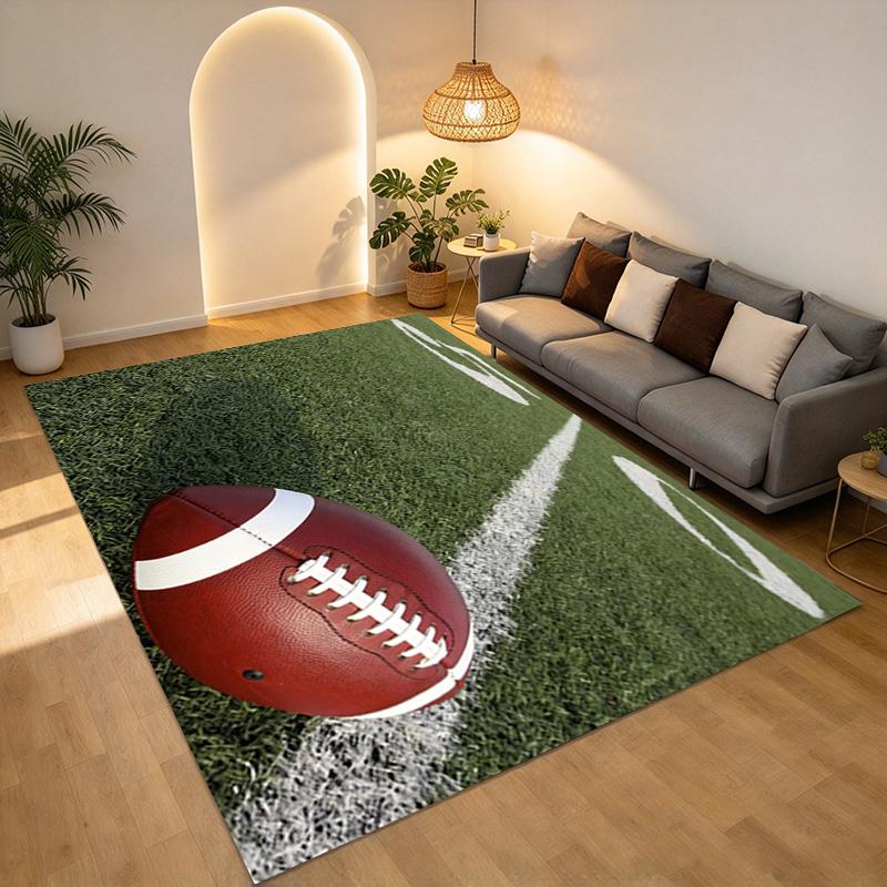 Football Field Living Room Nonslip Area Rug Soft Carpet For Bedroom Game Playroom Sofa Office Home Decor Doormat Christmas Gift C9301874