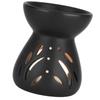 Black Ceramics Aromas Diffuser Wax Melt Burners Oil Warmer Tealight Candle Holder for Relaxation In Bedroom or Studios