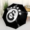 Galatasaray Football Club Logo StickerUmbrella with Cute Design,Portable 3-Fold Compact Umbrella for Men&Women,Valentine's Day Mother's Day
