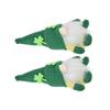 2 Stück Zwergenpuppe Handgefertigt Niedlich Gesichtslos Grüner Hut St. St. Patrick's Day Ornament Plüsch Zwergpuppe für Sofa Esstisch(Männer