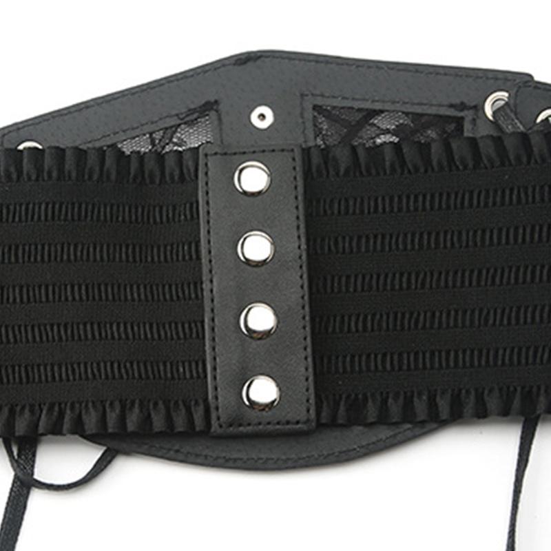 Corset Belt for Women Lace Leather Belt Wide Waist Belt Elastic Tied Belt for Dresses Leather Belt Retro Elastic Belt