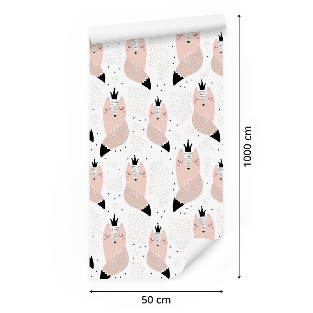 Princess Fox Wallpaper for Living Room and Bedroom 50x1000