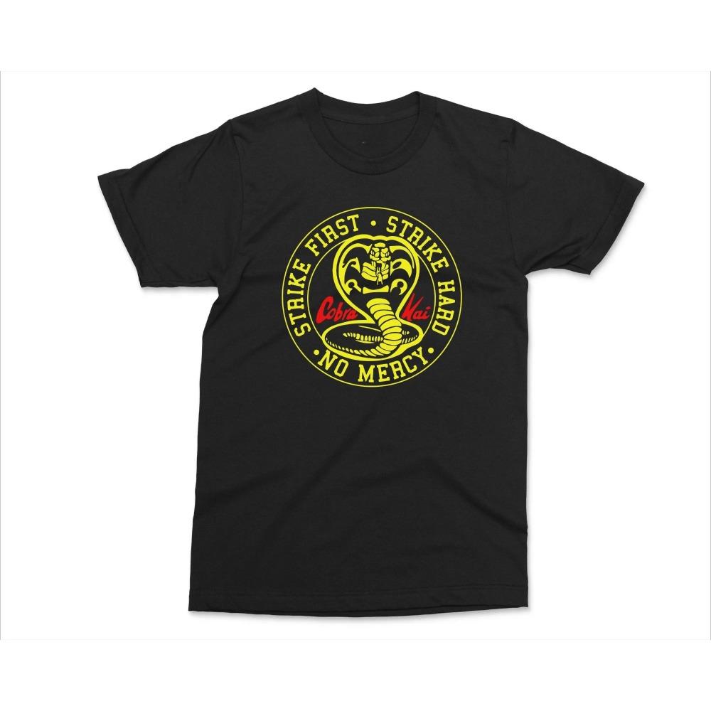 Cobra Kai Camisetas Nuevas Camiseta Ropa de Hombre Hombre Ropa de Diseño Nuevo en Tops y Camisetas Y2k Gráfico Algodón