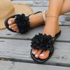 Modne Damskie Kwiatowe Płaskie Kapcie Casualowe Buty do Chodzenia Damskie Letnie Modne Sandały Sukienkowe Outdoorowe Płytkie Kapcie Domowe Klapki Damskie