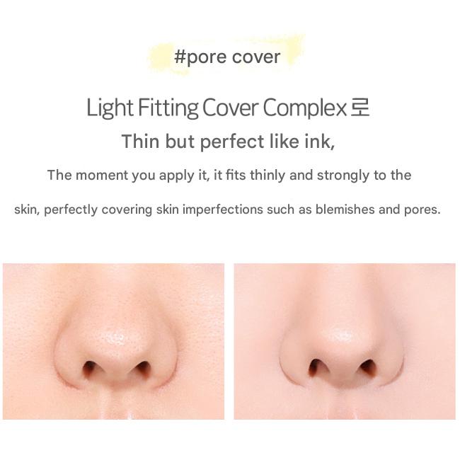 The Face Shop Ink Lasting Cushion Slim Fit New SPF35 PA++  Main 12g, Refill 12g  (9 Options)