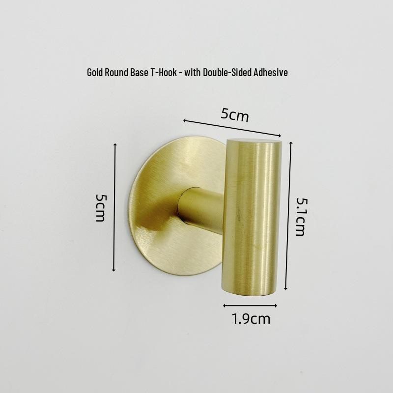 Stainless Steel No-Drill Wall-Mounted Towel and Toilet Paper Holder
