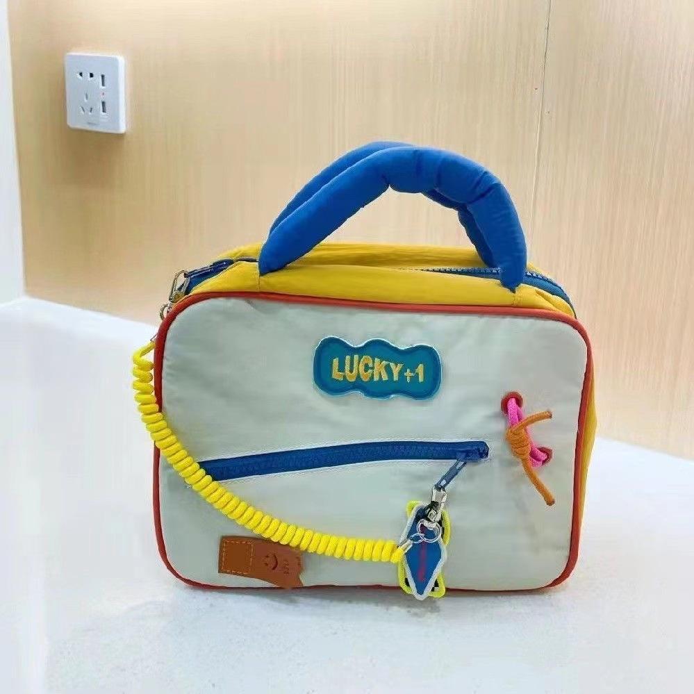 Makeup Capacity Large Bag Fashion Cute Color Contrast Travel Wash Portable Style