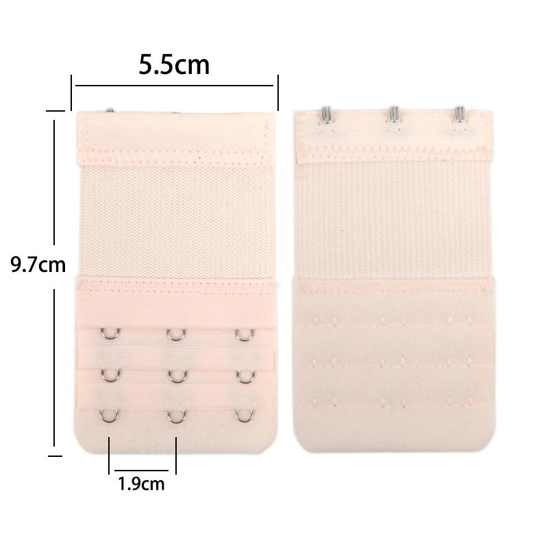 4 Stück, 3 Reihen mit 3 Haken-Verlängerungsbändern, Elastisches Band, Weiche und Bequeme BH-Träger, Damen-Unterwäschezubehör