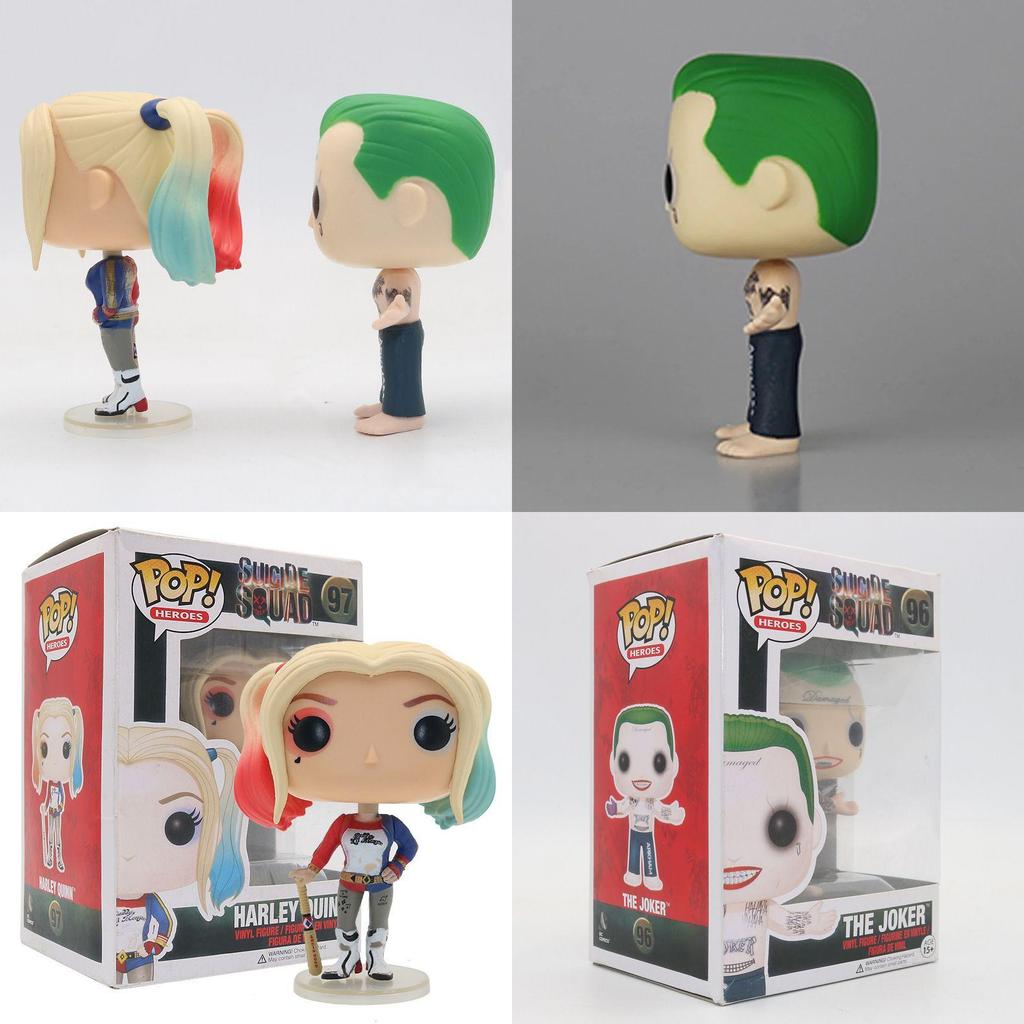 Premium Suicide Squad Joker und Harley Quinn Pop Action Figur Modell Spielzeug Sammlung