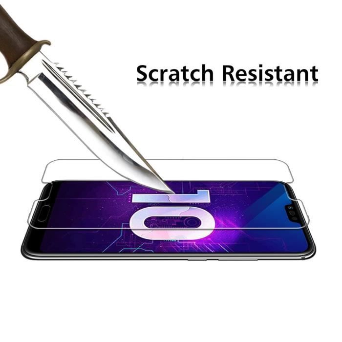 Screen Protector Glass Film - Phonillico® - Huawei Honor 10 - Tempered Glass - Ultra Resistant - Anti-Scratch