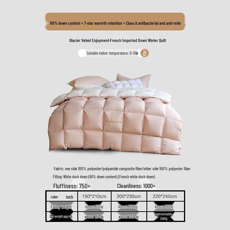 Mercury Home Textiles 90% White Duck Down Quilt