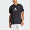 Adidas Letter Logo Print Loose Short Sleeve T-Shirt Men Tops Black IS2403