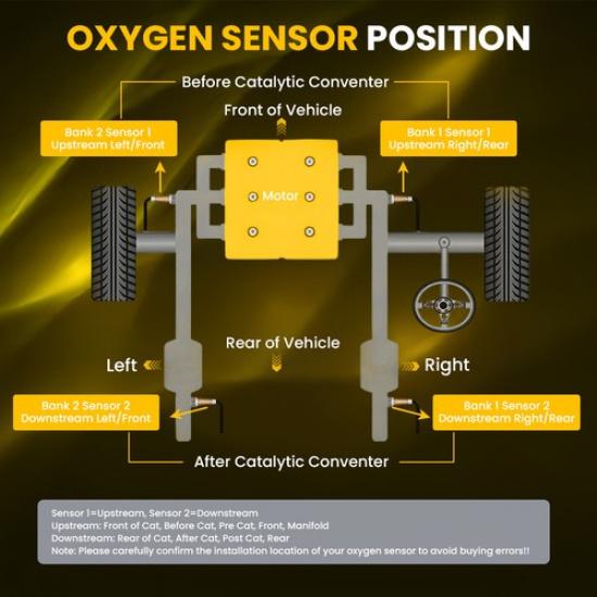 2Pcs Upstream Oxygen Sensor O2 For 2012-2014 2013 Ford Mustang 5.0L 8F9Z9F472H