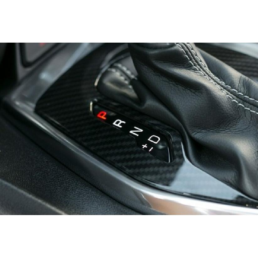 Central Gear Shift Panel Trim Decor Cover For Chevrolet Camaro 17+ Carbon Fiber