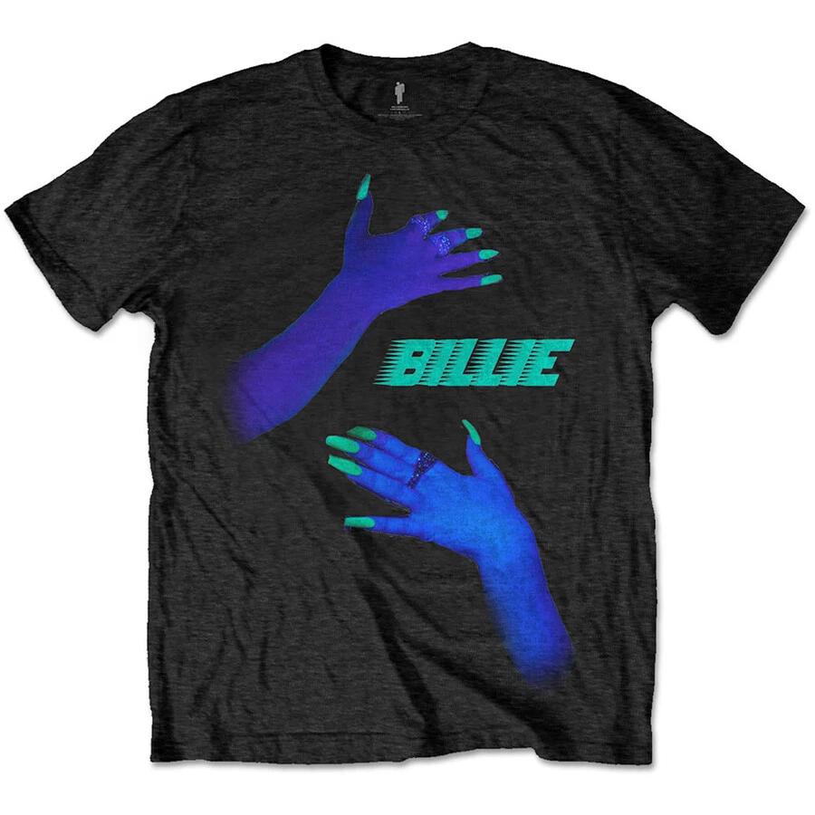 Billie Eilish-Hug-Black T-shirt XS