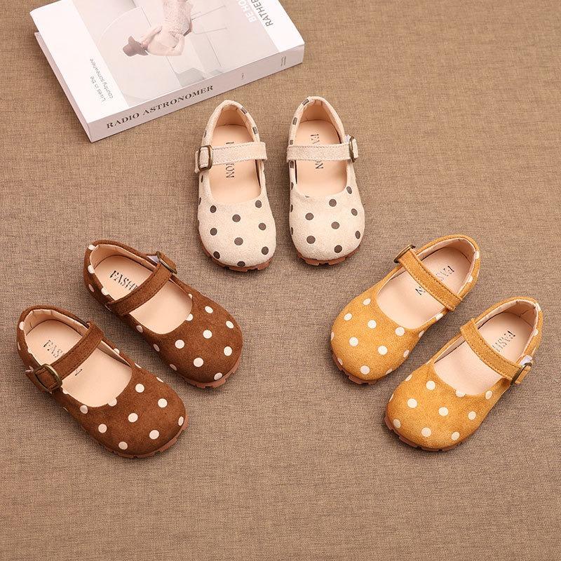 Soft Sole Comfortable Princess Leather Shoes For Little Girls Kids
