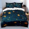 Set Biancheria da Letto Notte Stellata Copripiumino Copripiumino Federe  (1 * Copripiumino 2 * Federe, senza piumino)