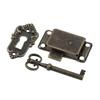 Vintage Iron Drawer Lock Flush Mount Furniture Decorative Lock with for KEY for