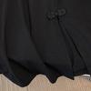 Abbigliamento da donna taglie forti, stile cinese moderno vintage, Repubblica di Cina, top a maniche corte con ricamo