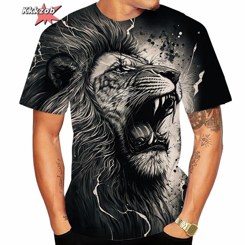 

Men s 3D printed cartoon character T-shirt summer trend short sleeved 5XL