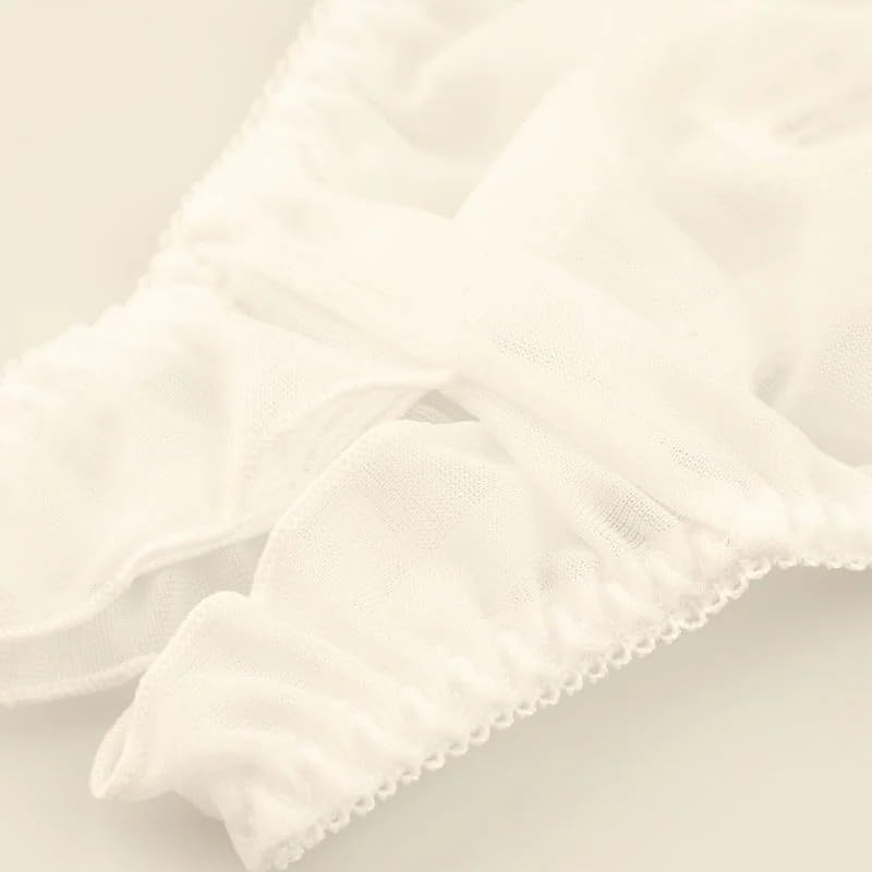 Sheer NHK Simple Open Crotch Thong Available In Two M and La Made In Airy, Fabric, Design, Shorts, Sizes L. Pomme, Japan.