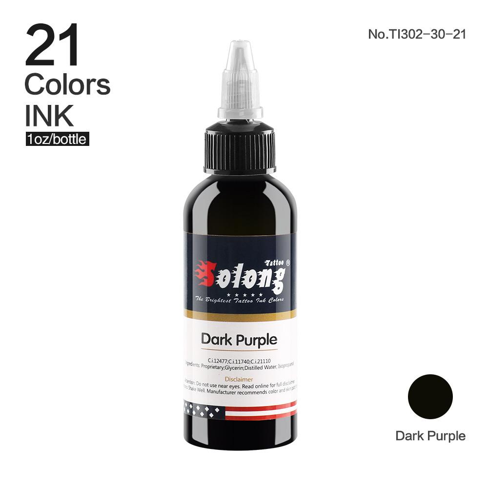30ml/lahev Profesionální tetovací inkoust pro Body Art Přírodní rostlinná mikropigmentace Pigment Permanentní tužka na obočí Oční linky na rty Body Arts 1oz
