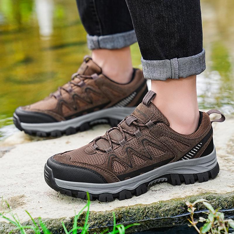 Big Size 39-47 Men's Hiking Shoes Breathable Mesh Climbing Trekking Sneakers For Men Outdoor Sports Mountaineering Shoes