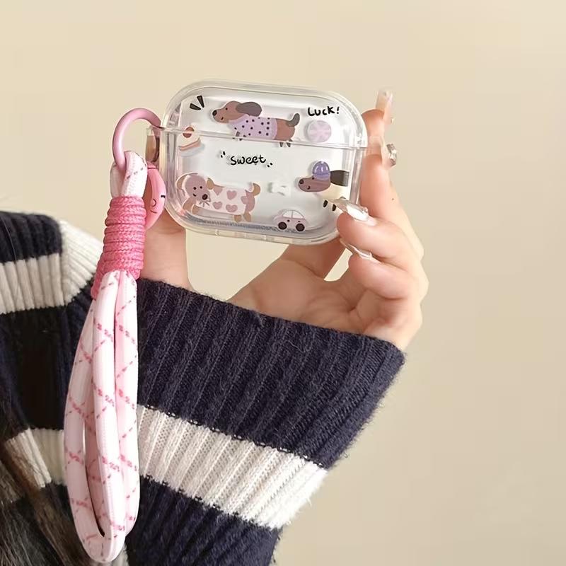 Cake Dachshund AirPods1/1/1/1 Headphone Case Apple Bluetooth Headphone Case Pro1/pro1 Transparent